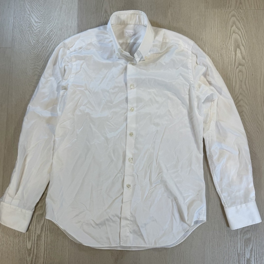 XACUS TRAVEL SHIRT EVOLUTION FIT WHITE BUTTON DOWN 15 3/4 40